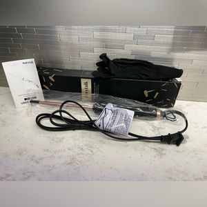 NIB Wavytalk 3/8 Inch Pro Curling Wand With Glove